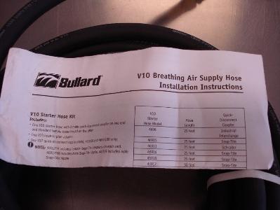 Unused Bullard Breathing Air Supply Hose